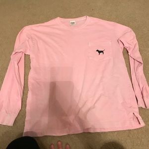 Victoria’s Secret PINK hot pink long sleeve shirt
